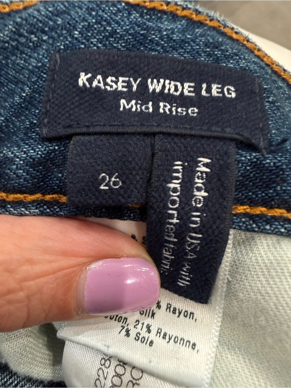 Veronica Beard NEW with tag! Kasey High Waist Wide Leg Jeans size 26 retail $398 - Picture 5 of 9